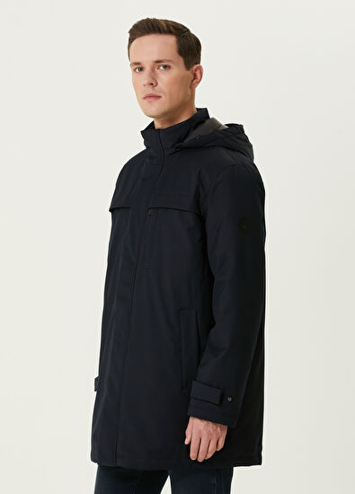 Beymen Club Navy Blue Hooded Coat - 4
