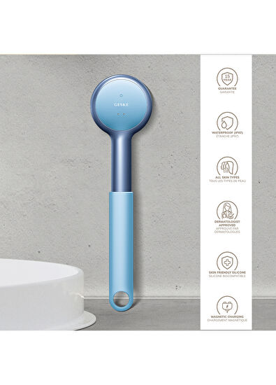 Geske Sonic LED Full-Body Brush 9 in 1 Aquamarine Vücut Cilt Bakım Cihazı - 5
