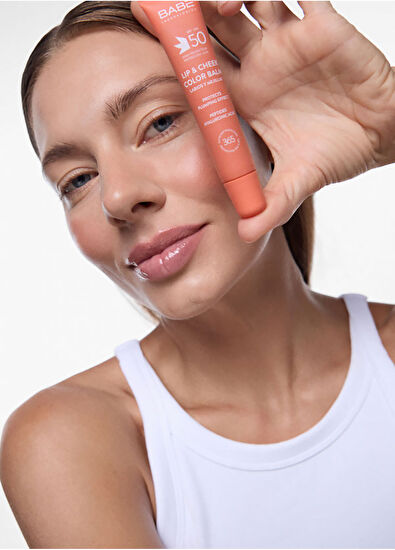 Babe Laboratorios Lip Cheek Balm Nude SPF50 Dudak ve Yanak Balmı 20 ml - 6