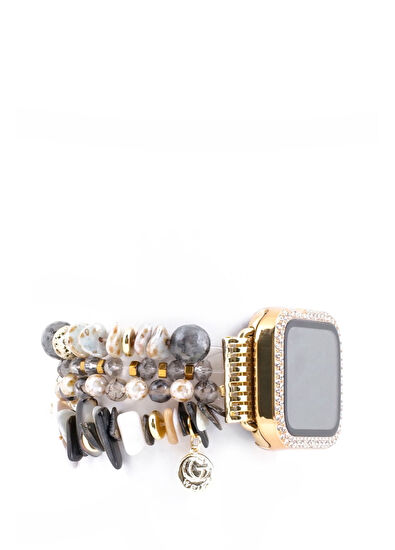 Gwelry Cleopatra Stretchy 42/49 mm Apple Watch Uyumlu Kadın Akıllı Saat Kordon - 3