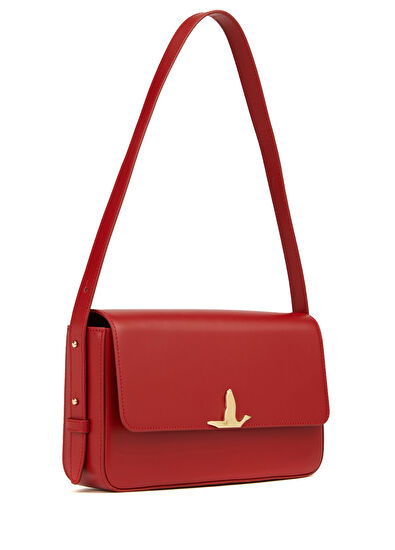 Beymen Club Milano Kırmızı Kadın Deri Omuz Çantası - 3
