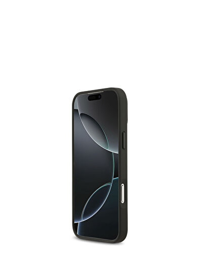 Tumi iPhone 17 Pro Max Siyah Deri Noktalı Dizayn Magsafe Uyumlu Telefon Kılıfı - 5