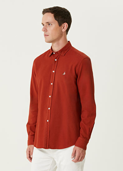 Turuncu Logolu Gömlek Beymen Club Turuncu Logolu Gömlek - 5