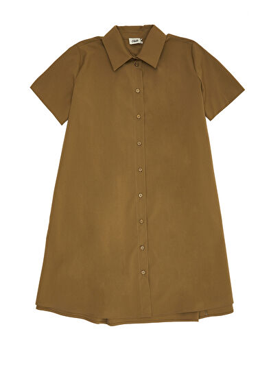 Beymen Club Haki Mini Gömlek Elbise - 7