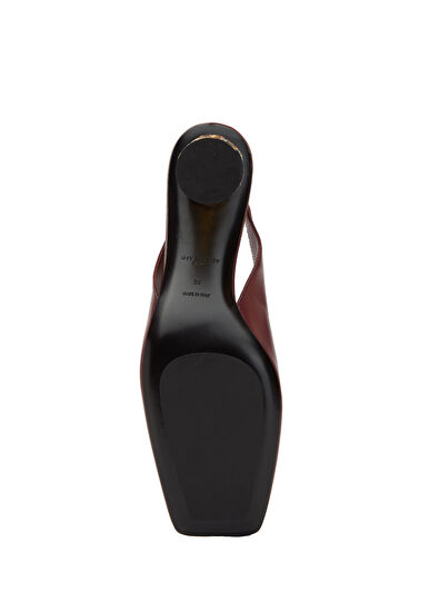 Givenchy Tape Burgundy Leather Heeled Shoes - 5
