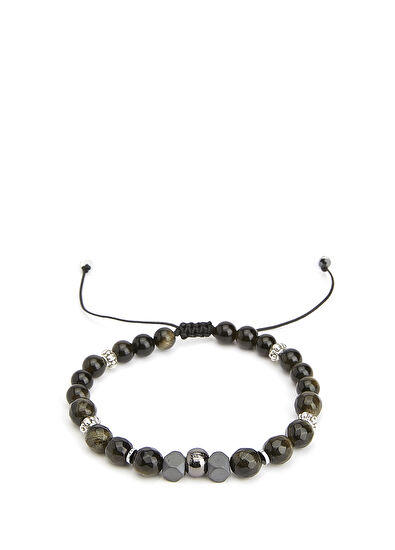 Beymen Club Siyah Doğal Taşlı Erkek Bileklik - 3