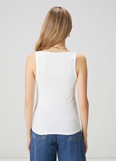 Beymen Club Off White Camisole Tank Top - 4