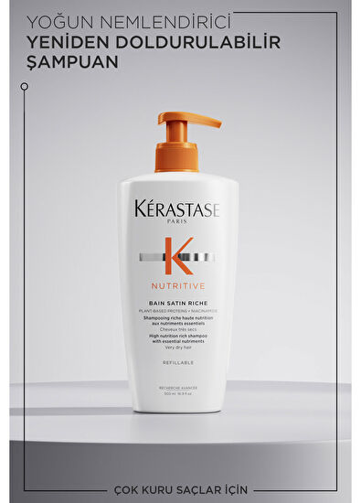 Kerastase Nutritive Bain Satin Riche Yoğun Nemlendirici Şampuan 500 ml - 3