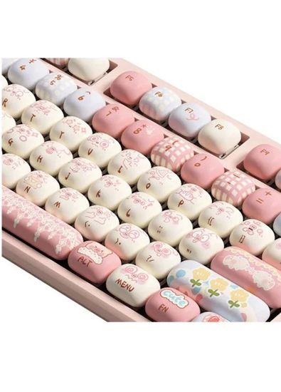Akko Monsgeek MG108B Piggy Party RGB Kablosuz Hotswap Mekanik Gaming Klavye - 5