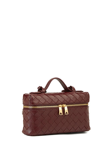 Bang Bang Vanity Bordo Kadın Deri Çanta - Görsel 4