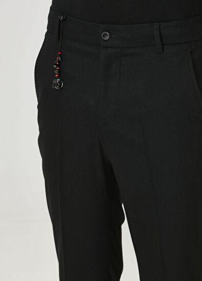 Marco Pescarolo Black Waist Corded Wool Trousers - 4