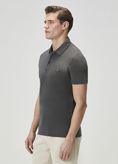 Beymen Club Comfort Fit Anthracite Polo T-Shirt - 4
