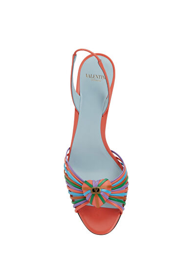 Colorblocked Kadın Deri Sandalet - Görsel 5