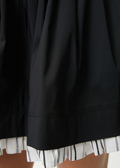 Beymen Club Siyah Taş Logolu Mini Gömlek Elbise - 7