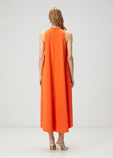 Beymen Club Mercan Evaze Midi Elbise - 5