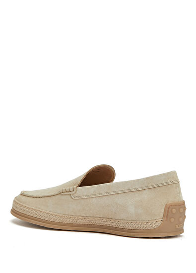 Açık Bej Erkek Süet Espadril - Görsel 4