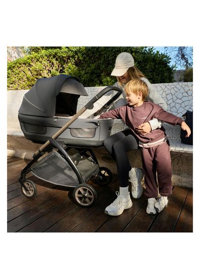 Inglesina Electa Plus Garage Grey Baby Stroller and Darwin Recline Evo 4-Piece Travel System Baby Stroller with Baby Lap - 7