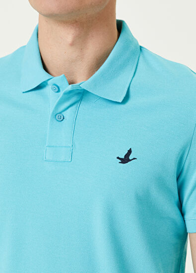Beymen Club Comfort Fit Turkuaz Polo Yaka T-shirt - 5