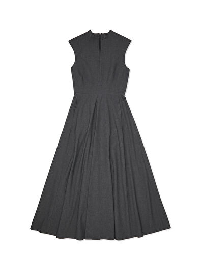 Beymen Club Gri Melanj Midi Elbise - 7