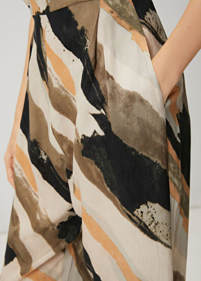 Beymen Club Brush Patterned Wrap Jumpsuit - 7