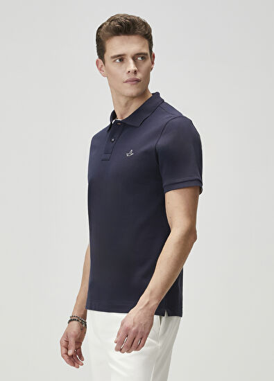 Beymen Club Comfort Fit Navy Blue Polo T-Shirt - 4