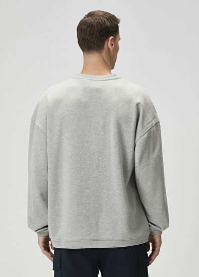 Gri Sweatshirt - Görsel 5