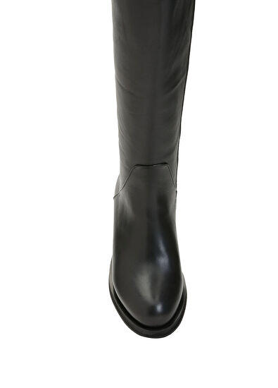 Beymen Club Siyah Kadın Deri Çizme - 4