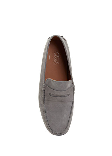 Beymen Club Grey Band Detailed Mens Suede Driver - 4