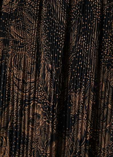 Beymen Club Kahverengi Çiçekli Mini Şifon Etek - 5