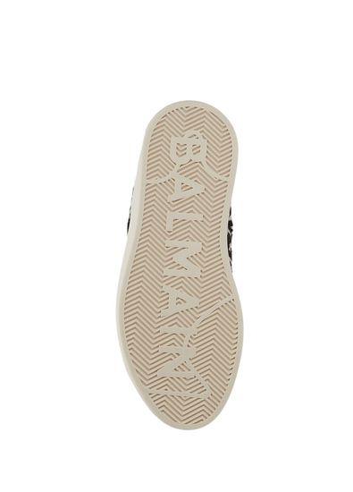 Balmain B-Court Siyah Beyaz Kadın Sneaker - 5