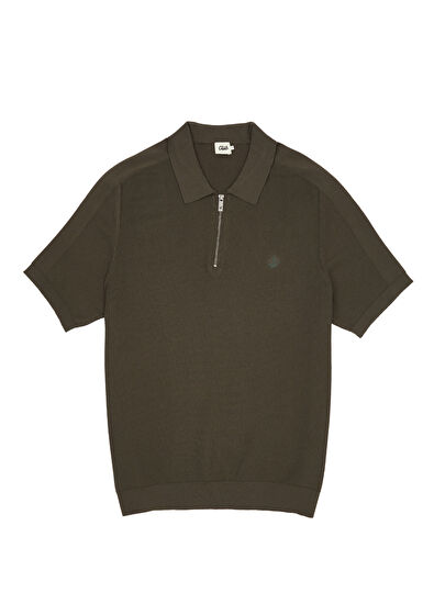 Beymen Club Khaki Polo Short Sleeve Sweater - 7