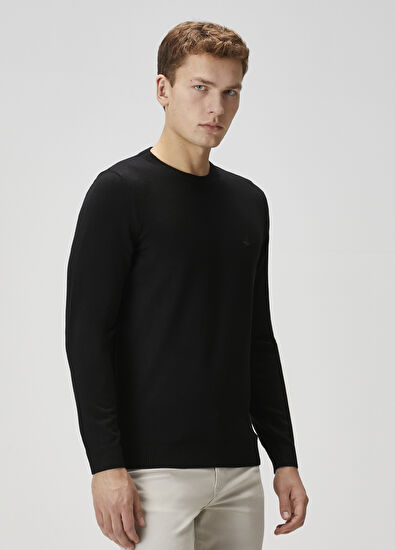 Beymen Club Black Logo Embroidered Sweater - 3