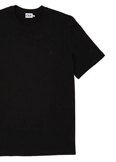 Beymen Club Black Single Jersey Basic T-Shirt - 7