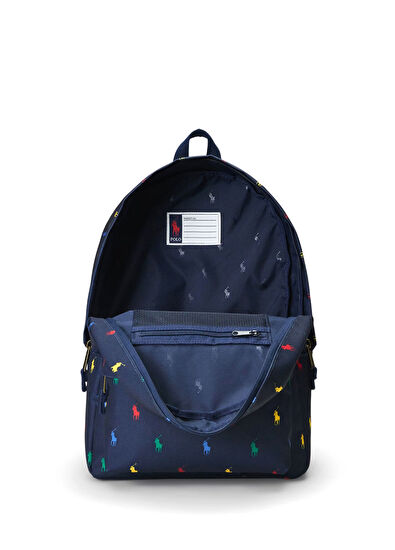 Polo Ralph Lauren Lacivert Logo Nakışlı Erkek Çocuk Sırt Çantası - 4