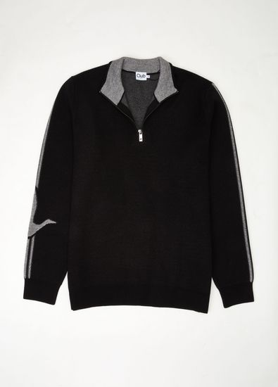 Beymen Club Black Goose Jacquard Sweater - 5