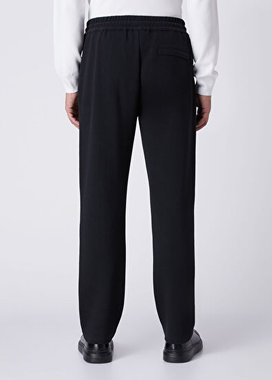Beymen Club Black Drawcord Diagonal Textured Sweatpants - 3