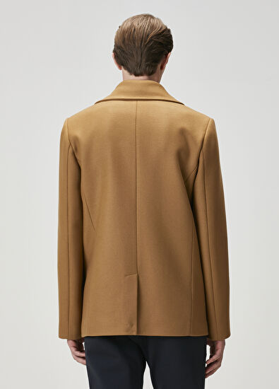Beymen Club Camel Double-Breasted Coat - 5