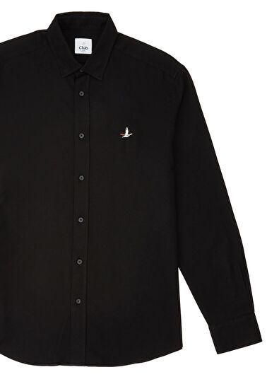 Beymen Club Comfort Fit Black Brass Textured Shirt - 7