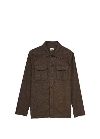 Beymen Club Siyah Kahverengi Dokulu Dış Gömlek - 7