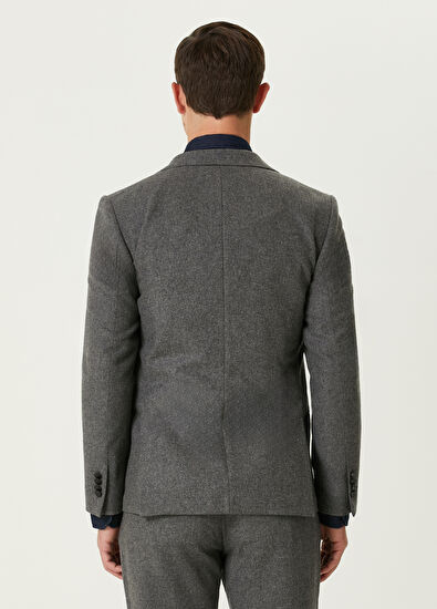 Beymen Club Gray Wool Coat - 5