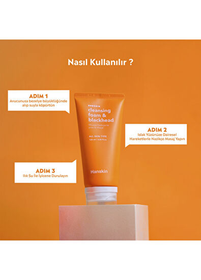 Hanskin Cleansing Foam Blackhead Anti-Blackhead Face Wash Foam 120 ml - 4