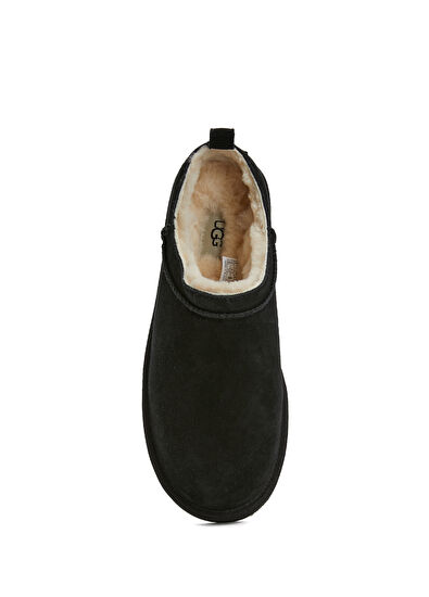 Classic Micro Siyah Kadın Süet Bot - Görsel 6