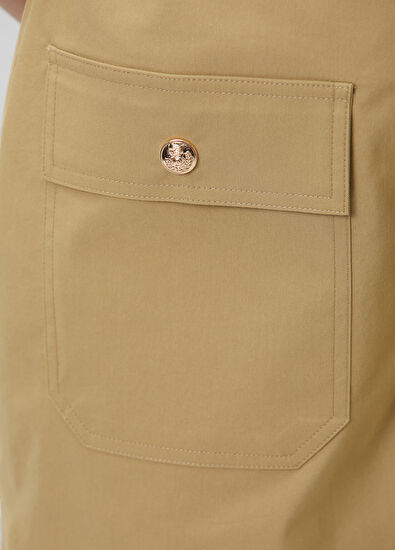 Beymen Club Open khaki cropped jumpsuit with big pockets - 5