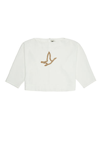 Off White Logo Blouse Beymen Club Off White Logo Blouse - 7