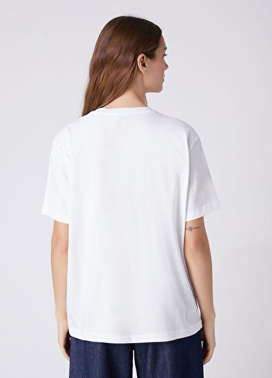 Beymen Club Kırık Beyaz Baskılı T-shirt - 5