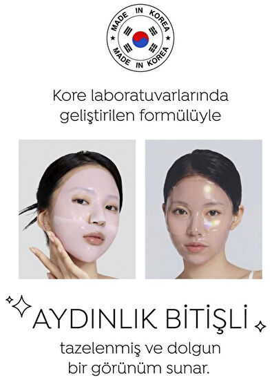 Dermal Seoul Face Rose PDRN Repair Glow Radiant Melting Hydrogel Hydrogel 5-Pack Paper Face Mask 34 gr - 6