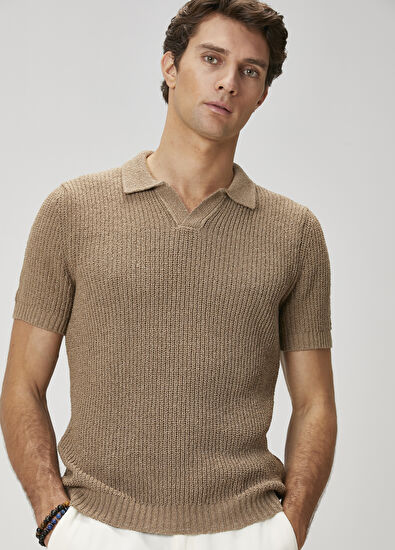 Beymen Club Bej Polo Yaka Triko - 4