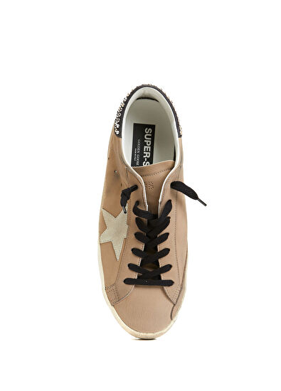 Golden Goose Super-Star Koyu Gri Erkek Deri Sneaker - 4