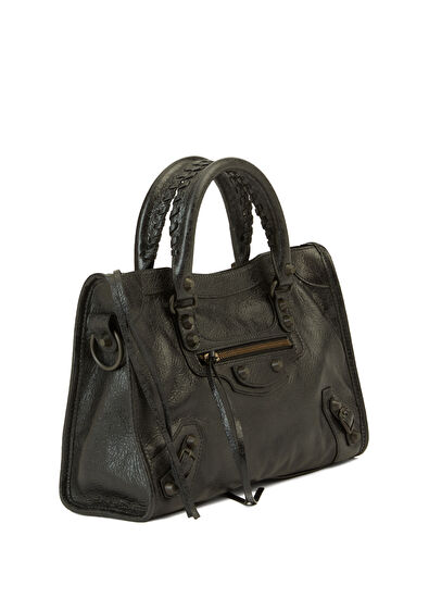 Siyah Kadın Deri Çanta - Görsel 4