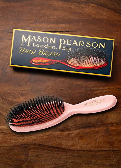 Mason Pearson Pocket Boar Bristle B4 Pink Saç Fırçası - 7